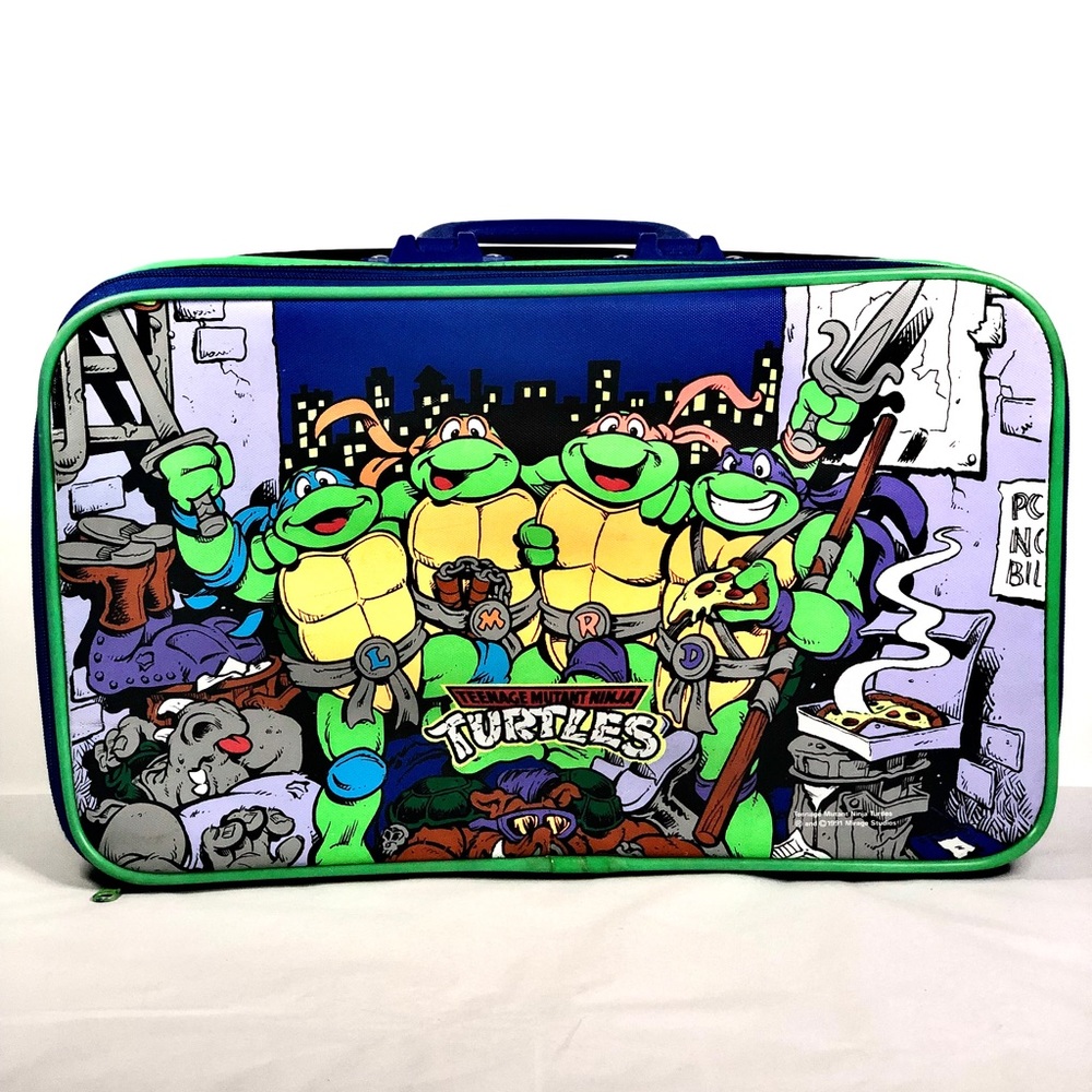 Vintage 1991 Novelty Ninja Turtle Briefcase